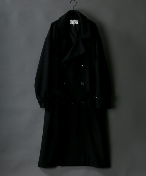 SITRY(シトリー)の「別注 over size wool trench coat/オーバーサイズ ウール トレンチコート(トレンチコート・メンズ・ブラック/ベージュ/グレー/グレイッシュベージュ・M/L)」の14枚目の写真