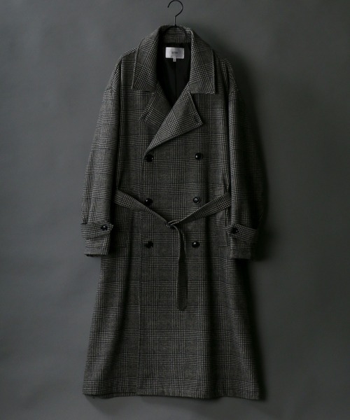 SITRY(シトリー)の「別注 over size wool trench coat/オーバーサイズ ウール トレンチコート(トレンチコート・メンズ・ブラック/ベージュ/グレー/グレイッシュベージュ・M/L)」の17枚目の写真