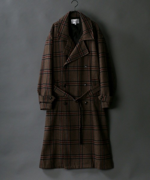 SITRY(シトリー)の「別注 over size wool trench coat/オーバーサイズ ウール トレンチコート(トレンチコート・メンズ・ブラック/ベージュ/グレー/グレイッシュベージュ・M/L)」の20枚目の写真