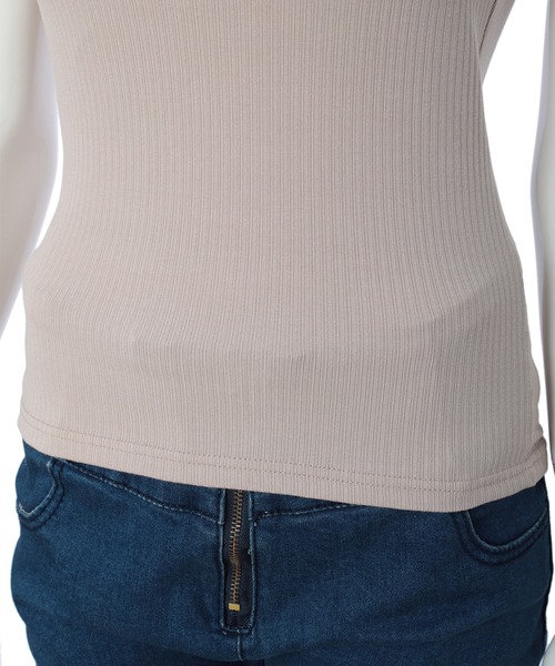 fifth（フィフス）の「カップ付テレコキャミソール（キャミソール・レディース・モカ/ホワイト/ブラック/ライトグリーン・MEDIUM）」の19枚目の写真