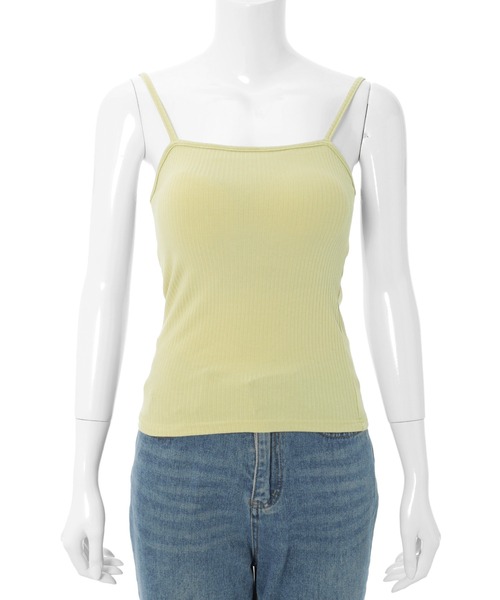 fifth（フィフス）の「カップ付テレコキャミソール（キャミソール・レディース・モカ/ホワイト/ブラック/ライトグリーン・MEDIUM）」の11枚目の写真