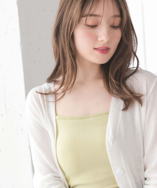 fifth（フィフス）の「カップ付テレコキャミソール（キャミソール・レディース・モカ/ホワイト/ブラック/ライトグリーン・MEDIUM）」の14枚目の写真