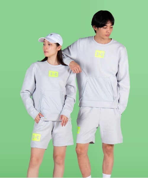 UNDER ARMOUR(アンダーアーマー)の「UAサミット ニット クルー(トレーニング/メンズ)(スウェット・メンズ・ブラック/チャコールグレー/スモークピンク・XL/M/XXL/L/3XL/S)」の2枚目の写真