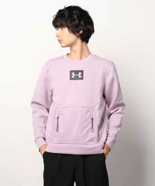UNDER ARMOUR(アンダーアーマー)の「UAサミット ニット クルー(トレーニング/メンズ)(スウェット・メンズ・ブラック/チャコールグレー/スモークピンク・XL/M/XXL/L/3XL/S)」の7枚目の写真