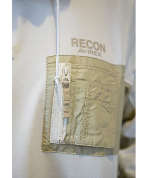 AVIREX（アヴィレックス）の「AH/ フーディーパーカーワンピースドレス/ HOODIE　PARKA　ONEPIECE DRESS（ワンピース・レディース・ブラック/オフホワイト/オリーブ・MEDIUM/SMALL）」の12枚目の写真