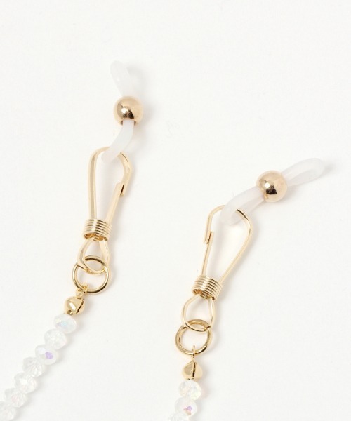 Me%（ミィパーセント）の「【3way】クリア&パールマルチストラップ（マスク・レディース・ホワイト・FREE）」の4枚目の写真