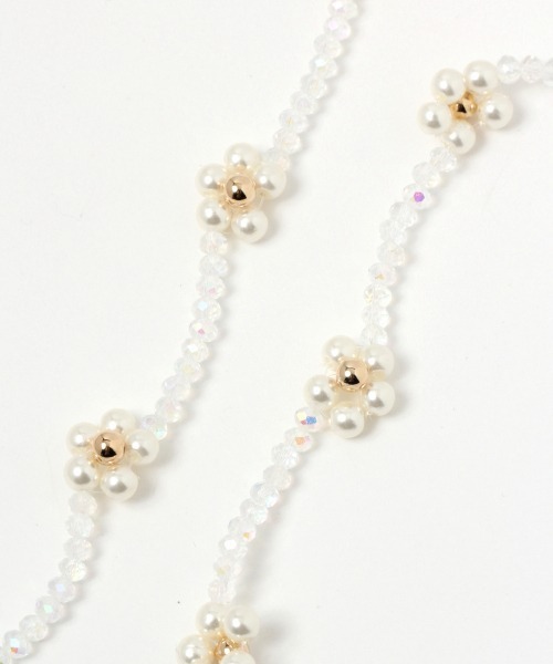 Me%（ミィパーセント）の「【3way】クリア&パールマルチストラップ（マスク・レディース・ホワイト・FREE）」の5枚目の写真