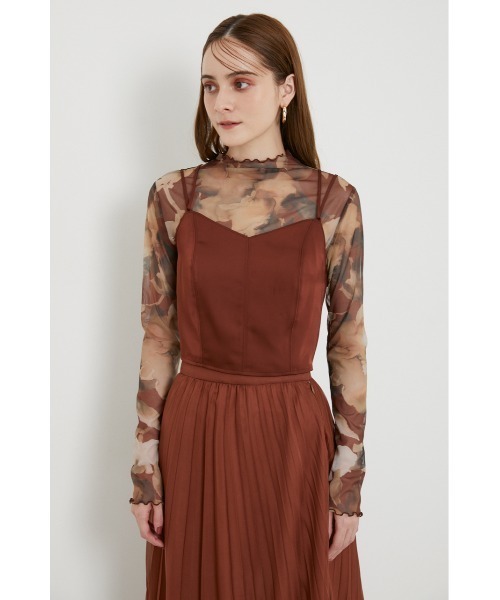 rienda（リエンダ）の「バックレースアップビスチェ（キャミソール・レディース・ライトブルー/ブラック/ブラウン・FREE）」の18枚目の写真