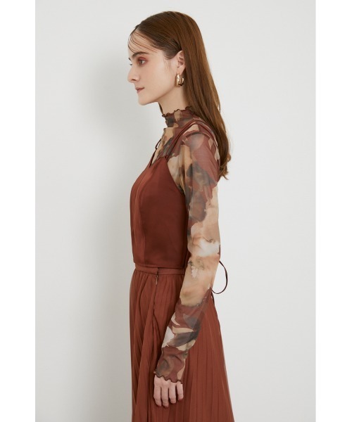 rienda（リエンダ）の「バックレースアップビスチェ（キャミソール・レディース・ライトブルー/ブラック/ブラウン・FREE）」の15枚目の写真