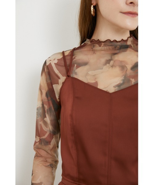 rienda（リエンダ）の「バックレースアップビスチェ（キャミソール・レディース・ライトブルー/ブラック/ブラウン・FREE）」の6枚目の写真