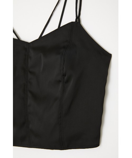 rienda（リエンダ）の「バックレースアップビスチェ（キャミソール・レディース・ライトブルー/ブラック/ブラウン・FREE）」の22枚目の写真