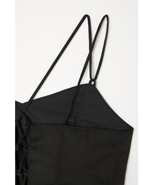 rienda（リエンダ）の「バックレースアップビスチェ（キャミソール・レディース・ライトブルー/ブラック/ブラウン・FREE）」の14枚目の写真