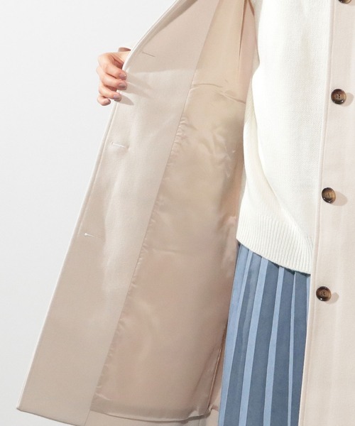 Honeys(ハニーズ)の「ステンカラーコート(ステンカラーコート・レディース・ブラック/ベージュ/アイボリー/モカ・S/M/L)」の8枚目の写真