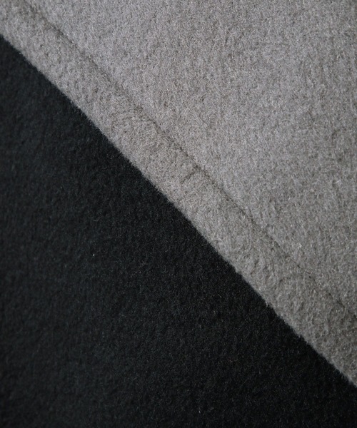 HARE（ハレ）の「バイカラーPコート(HARE)（ピーコート・レディース・ブラック/ブラウン・FREE）」の5枚目の写真