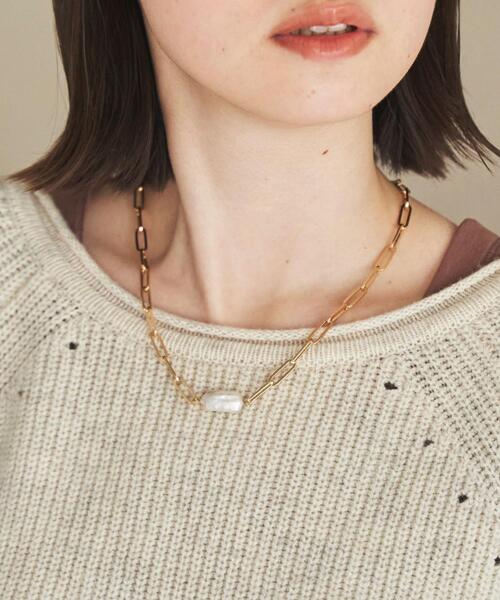 coen(コーエン)の「イミテーションパールネックレス(ネックレス・レディース・シルバー/ゴールド・FREE)」の1枚目の写真