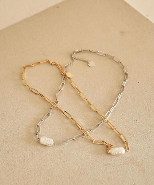 coen(コーエン)の「イミテーションパールネックレス(ネックレス・レディース・シルバー/ゴールド・FREE)」の3枚目の写真