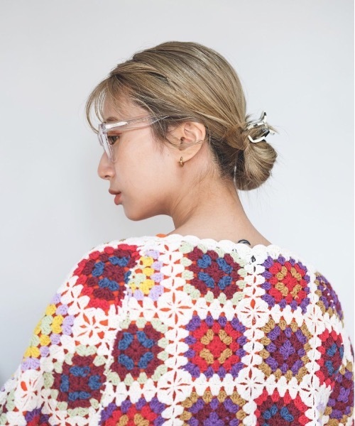 SANSeLF（サンセルフ）の「【SANSeLF】crochet knit bolero　sanw21a036（カーディガン/ボレロ・レディース・ホワイト/ブラック・FREE）」の6枚目の写真