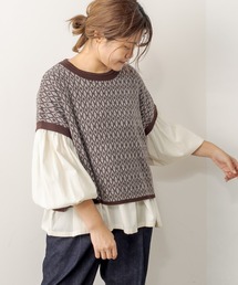 PUAL CE CIN | ジャガードベスト(ベスト)