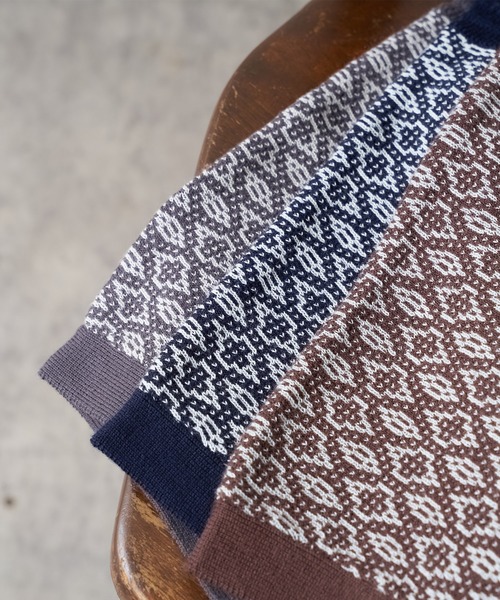 PUAL CE CIN（ピュアルセシン）の「ジャガードベスト（ベスト・レディース・スミクロ/ブラウン/ネイビー・FREE）」の17枚目の写真