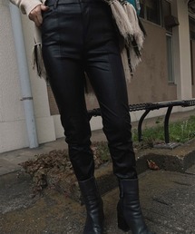 Ameri | ECO LEATHER SKINNY PANTS(その他パンツ)