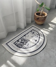 Edit Sheen（エディットシーン）の「フラワープリントセミサークルミニマット（ラグ/マット）」