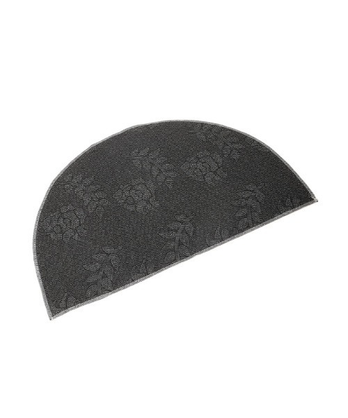 Edit Sheen（エディットシーン）の「フラワープリントセミサークルミニマット（ラグ/マット・レディース・ブラック・FREE）」の4枚目の写真