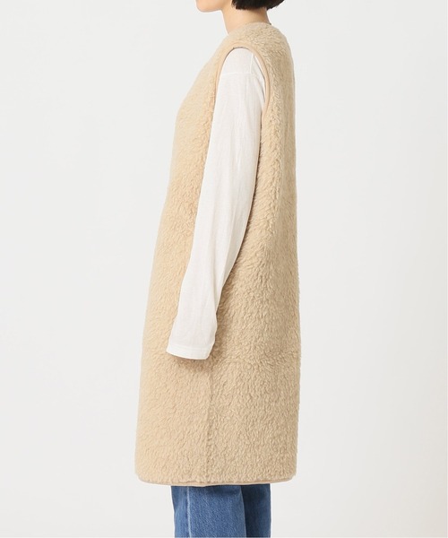 COLD BREAKER（コールドブレーカー）の「【COLD BREAKER/コールドブレイカー】ボアZIPロングベスト◆（ベスト・レディース・ナチュラル/ブラウン・FREE）」の14枚目の写真