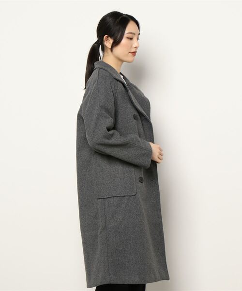 Ritzy(リッツィー)の「大人シルエット ゆる感 チェスターコート(チェスターコート・レディース・ブラック/グレー・M/L)」の11枚目の写真