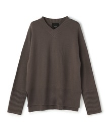 ウールカシミヤVネック