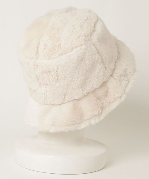 8(eight)(エイト)の「ファーバケットハット(ハット・メンズ・ブラック/ブラウン/カーキ/アイボリー/ベージュ/レオパード/ゼブラ・FREE)」の8枚目の写真