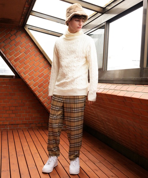 8(eight)(エイト)の「ファーバケットハット(ハット・メンズ・ブラック/ブラウン/カーキ/アイボリー/ベージュ/レオパード/ゼブラ・FREE)」の13枚目の写真