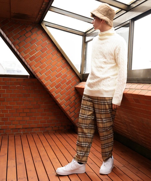 8(eight)(エイト)の「ファーバケットハット(ハット・メンズ・ブラック/ブラウン/カーキ/アイボリー/ベージュ/レオパード/ゼブラ・FREE)」の12枚目の写真