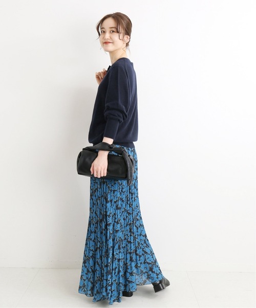 IENA(イエナ)の「カシミヤクルーネックカーディガン◆(ニット/セーター・レディース・グレー/ナチュラル/ネイビー/ピンク・FREE)」の15枚目の写真