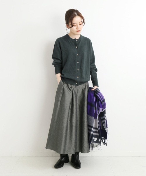 IENA(イエナ)の「カシミヤクルーネックカーディガン◆(ニット/セーター・レディース・グレー/ナチュラル/ネイビー/ピンク・FREE)」の17枚目の写真