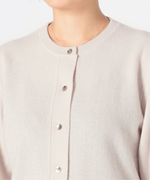 IENA(イエナ)の「カシミヤクルーネックカーディガン◆(ニット/セーター・レディース・グレー/ナチュラル/ネイビー/ピンク・FREE)」の18枚目の写真