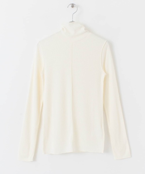 SENSE OF PLACE by URBAN RESEARCH（センスオブプレイスバイアーバンリサーチ）の「『UR TECH』 リブハイネックトップ（Tシャツ/カットソー・レディース・ブラック/アイボリー/ライトブルー・ONE）」の17枚目の写真