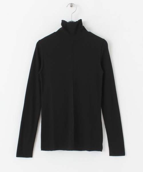 SENSE OF PLACE by URBAN RESEARCH（センスオブプレイスバイアーバンリサーチ）の「『UR TECH』 リブハイネックトップ（Tシャツ/カットソー・レディース・ブラック/アイボリー/ライトブルー・ONE）」の18枚目の写真