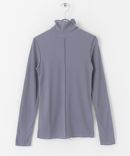 SENSE OF PLACE by URBAN RESEARCH（センスオブプレイスバイアーバンリサーチ）の「『UR TECH』 リブハイネックトップ（Tシャツ/カットソー・レディース・ブラック/アイボリー/ライトブルー・ONE）」の19枚目の写真