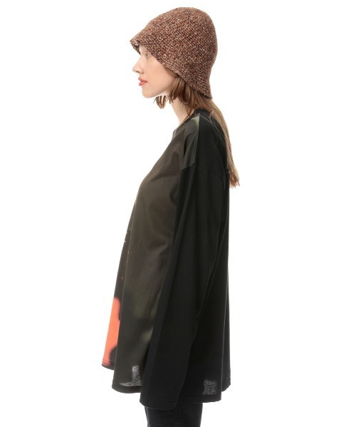 SLY（スライ）の「LUI ARAKI X SLY BIG PRINT T/SH ビッグ プリント Tシャツ（Tシャツ/カットソー・レディース・オレンジ系その他/ブラック系その他2・FREE）」の21枚目の写真