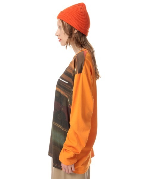 SLY（スライ）の「LUI ARAKI X SLY BIG PRINT T/SH ビッグ プリント Tシャツ（Tシャツ/カットソー・レディース・オレンジ系その他/ブラック系その他2・FREE）」の20枚目の写真