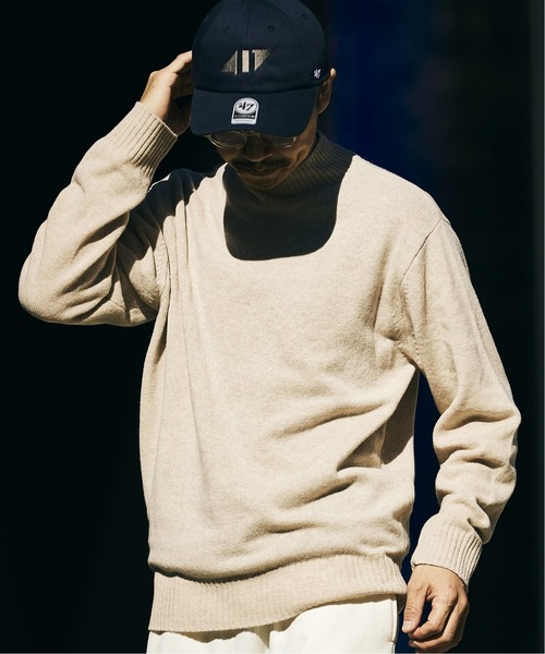 417 EDIFICE（フォーワンセブンエディフィス）の「NewEngland モックネック ニット（ニット/セーター・メンズ・ブラック/ブラウン/グリーン/アイボリー・SMALL/MEDIUM/LARGE）」の2枚目の写真