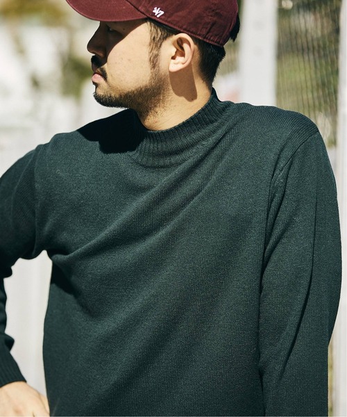 417 EDIFICE（フォーワンセブンエディフィス）の「NewEngland モックネック ニット（ニット/セーター・メンズ・ブラック/ブラウン/グリーン/アイボリー・SMALL/MEDIUM/LARGE）」の20枚目の写真