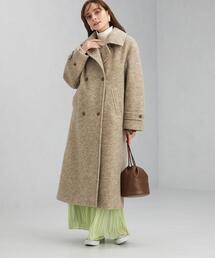 【美品】グリーンレーベルリラクシング ロングチェスターコート ベージュ Mサイズ green label relaxing（グリーンレーベルリラクシング