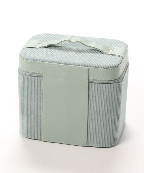 VitaFelice(ヴィータフェリーチェ)の「コーデュロイメイクボックス(ワイドトレイ)(収納グッズ・レディース・ブラック/ワイン/ピンク/グリーン・FREE)」の17枚目の写真