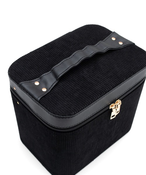 VitaFelice(ヴィータフェリーチェ)の「コーデュロイメイクボックス(ワイドトレイ)(収納グッズ・レディース・ブラック/ワイン/ピンク/グリーン・FREE)」の21枚目の写真