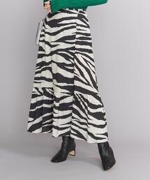 BEAUTY&YOUTH UNITED ARROWS | BY ゼブラ＆ドット ティアードフレアスカート(スカート)