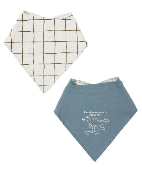 2枚セット 防水シート入り バンダナスタイ（スタイ/よだれかけ