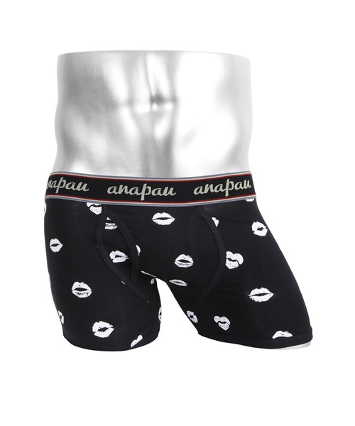 anapau（アナパウ）の「Anapau/アナパウ ボクサーパンツ メンズ アンダーウェア 男性下着 前開き ドット アニマル柄 動物 チェック 綿 国産 日本製（ボクサーパンツ・メンズ・ブラック/グレー/グリーン/グリーン系その他/ブラック系3/ブラック系5/ブラック系2/グレー系2/ブルー系/イエロー系/レッド系1/ブラウン/カモフラージュ/グリーン系カモフラージュ/ピンク/ブラック系4/グレー系カモフラージュ/ネイビー系2/ピンク系2/オレンジ/ブルー/イエロー/レッド系/ブラック系8/グリーン系1/ブラック系/グリーン系3/グレー系/グレー系1/ブラック系1/ネイビー系/ネイビー系1/ブラック系6/ネイビー系4/グリーン系4/ブラウン系/ネイビー系6/レッド系2/レッド/イエロー系2/ネイビー系8/ターコイズブルー系/ネイビー系7/イエロー系3/ブラック系9/オレンジ系その他/ブラック系7/ブラック系その他/ホワイト系その他/ベージュ系その他/オレンジ系その他3/グリーン系5/グリーン系6/グリーン系7/オリーブ/オートミール/チャコールグレー/イエロー系その他4/レッド系3/ベージュ系その他2/ターコイズブルー系1/ブラウン系1/グレー系7/グリーン系8・SMALL/MEDIUM/LARGE/X-SMALL）」の9枚目の写真