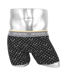 anapau | Anapau/アナパウ ボクサーパンツ メンズ アンダーウェア 男性下着 前開き ドット アニマル柄 動物 チェック 綿 国産 日本製(ボクサーパンツ)