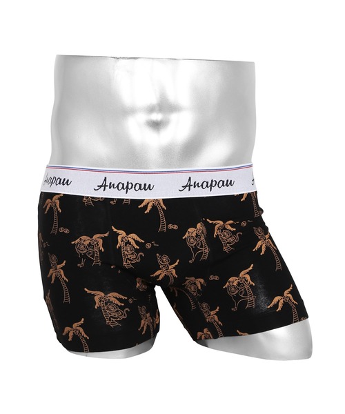anapau（アナパウ）の「Anapau/アナパウ ボクサーパンツ メンズ アンダーウェア 男性下着 前開き ドット アニマル柄 動物 チェック 綿 国産 日本製（ボクサーパンツ・メンズ・ブラック/グレー/グリーン/グリーン系その他/ブラック系3/ブラック系5/ブラック系2/グレー系2/ブルー系/イエロー系/レッド系1/ブラウン/カモフラージュ/グリーン系カモフラージュ/ピンク/ブラック系4/グレー系カモフラージュ/ネイビー系2/ピンク系2/オレンジ/ブルー/イエロー/レッド系/ブラック系8/グリーン系1/ブラック系/グリーン系3/グレー系/グレー系1/ブラック系1/ネイビー系/ネイビー系1/ブラック系6/ネイビー系4/グリーン系4/ブラウン系/ネイビー系6/レッド系2/レッド/イエロー系2/ネイビー系8/ターコイズブルー系/ネイビー系7/イエロー系3/ブラック系9/オレンジ系その他/ブラック系7/ブラック系その他/ホワイト系その他/ベージュ系その他/オレンジ系その他3/グリーン系5/グリーン系6/グリーン系7/オリーブ/オートミール/チャコールグレー/イエロー系その他4/レッド系3/ベージュ系その他2/ターコイズブルー系1/ブラウン系1/グレー系7/グリーン系8・SMALL/MEDIUM/LARGE/X-SMALL）」の4枚目の写真